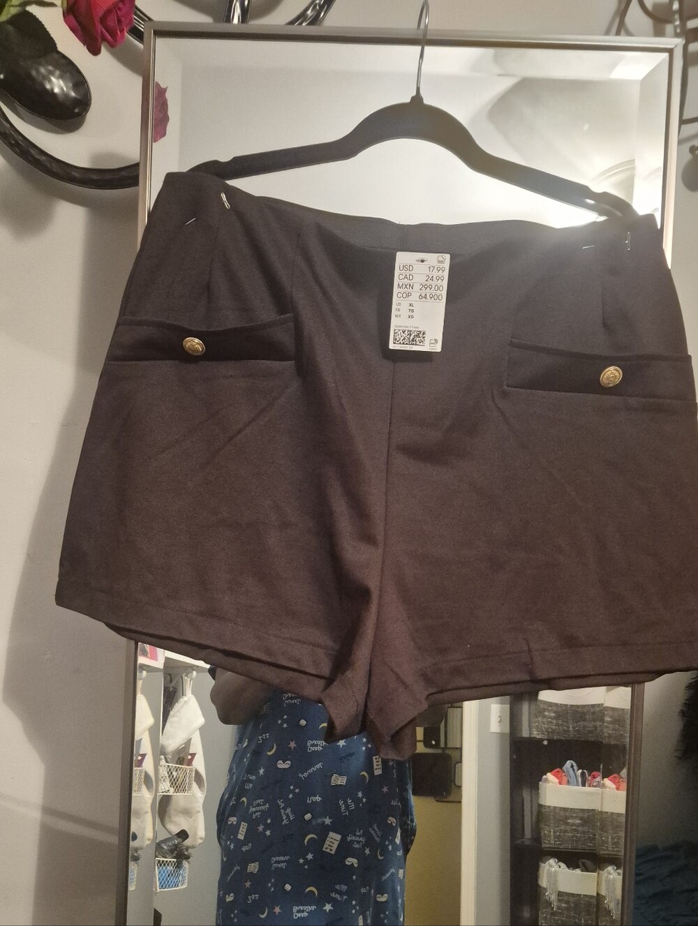 H&M Brown Tailored Bermuda Shorts